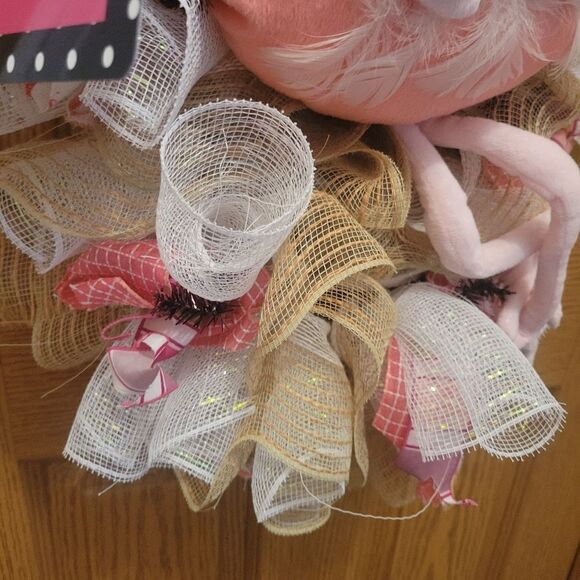 Door Wreath Pink Beautiful Welcome to Door Decorations - Picture 8 of 10